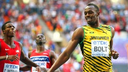 Usain Bolt (r.) Usain Bolt (r.) © dpa-bildfunk Fotograf: Srdjan Suki