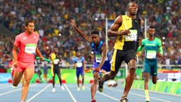 Die jamaikanische Sprinter Usain Bolt © dpa - Bildfunk Foto: Srdjan Suki