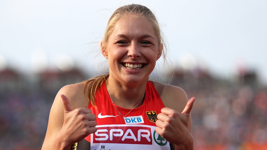 Die deutsche 200-Meter Läuferin Gina Lückenkemper