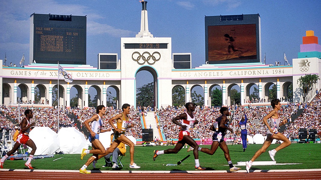 Marathon-Läufer bei den Olympischen Spielen 1984 in Los Angeles