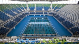 Das Schwimmstadion für die Olympischen Spiele in Rio © picture alliance / AP Photo 