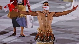 Tongas Fahnenträger Pita Taufatofua © IMAGO / UPI Photo 