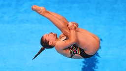 Die deutsche Wasserspringerin Tina Punzel © dpa-Bildfunk Foto: Oliver Weiken/dpa