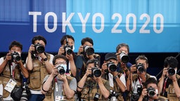 Fotografen bei den Olympischen Spielen in Tokio. © imago 