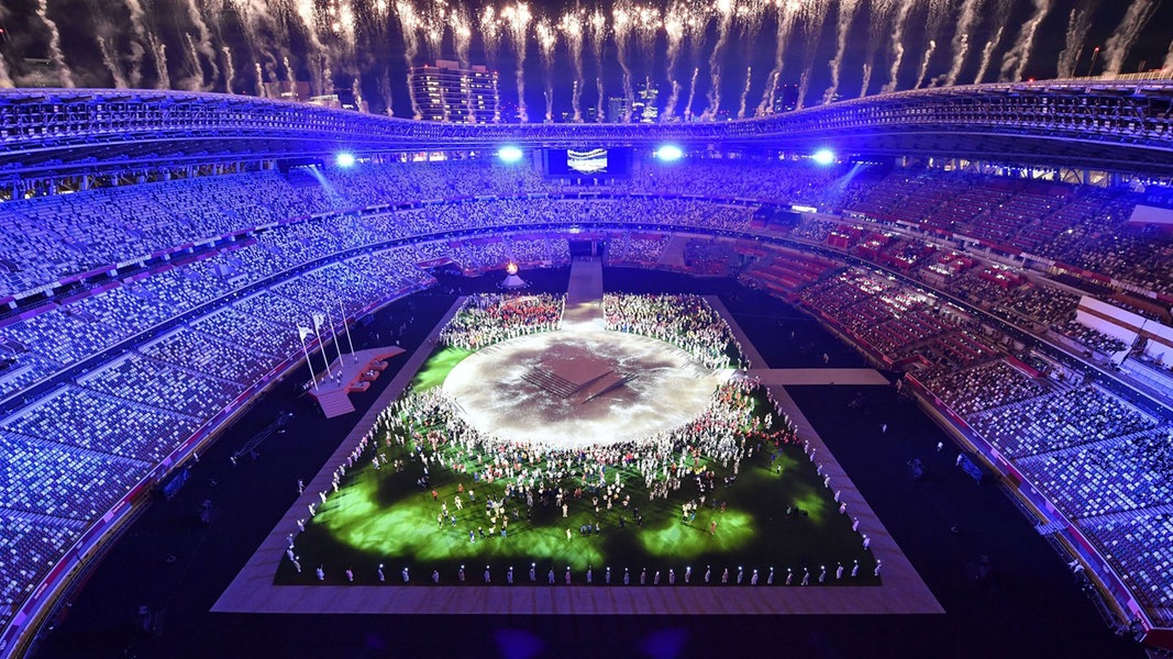 Die Abschluss-Zeremonie im Olympiastadion in Tokio